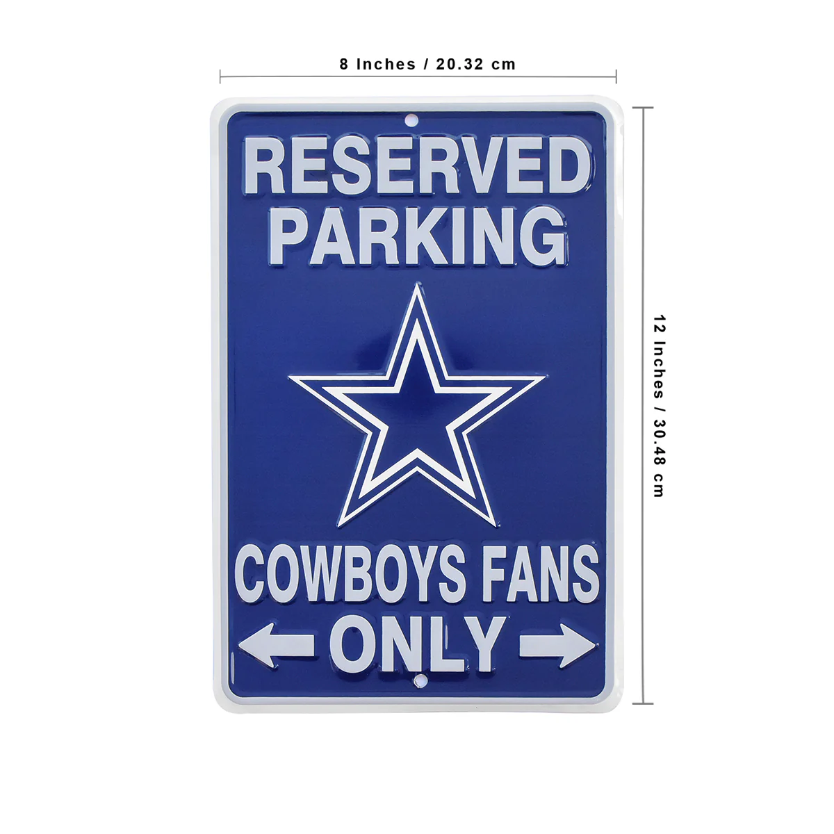 Dallas Cowboys Fans Parking Only Metal Sign Game Room Man Cave Garage Wall Decor - Image 3