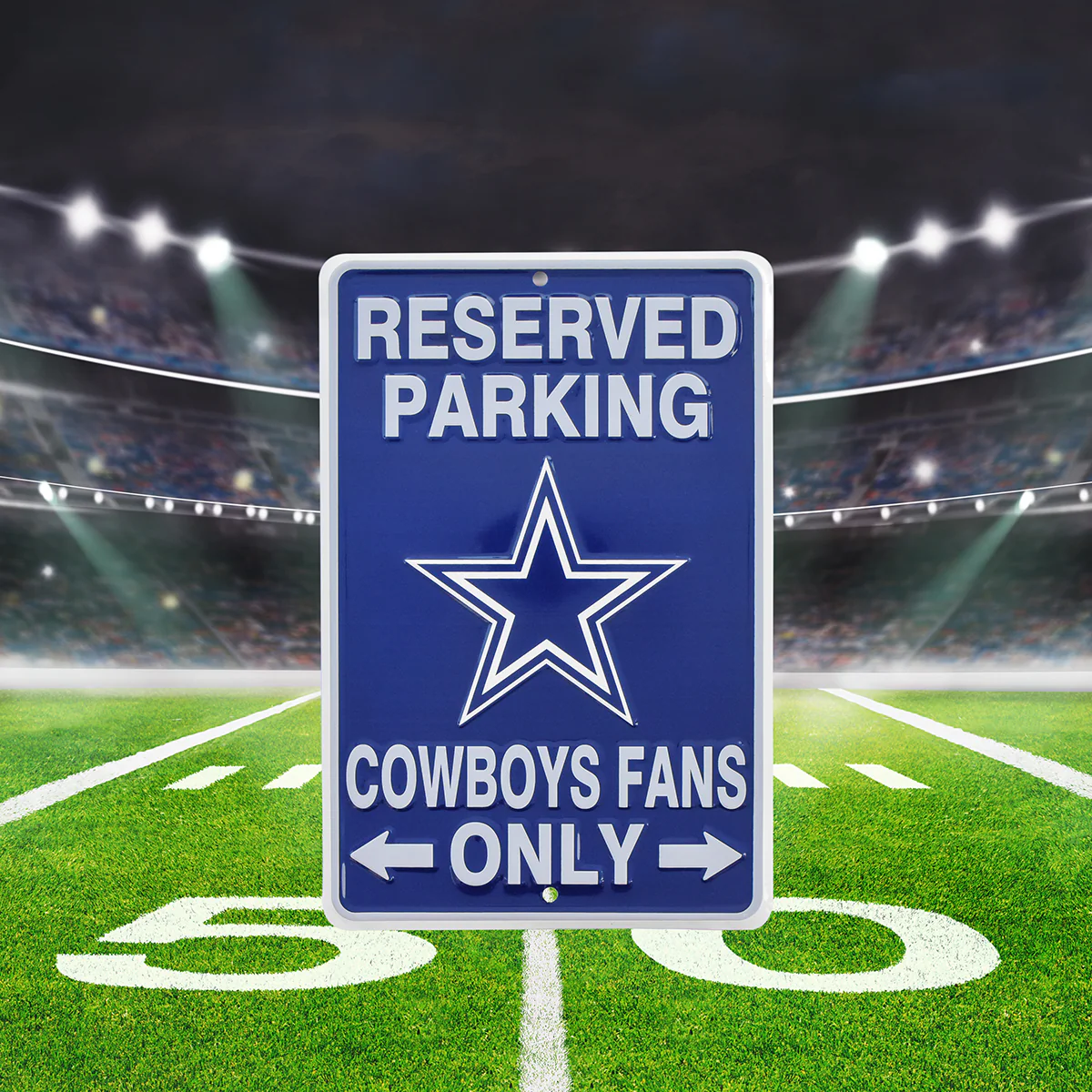 Dallas Cowboys Fans Parking Only Metal Sign Game Room Man Cave Garage Wall Decor - Image 4