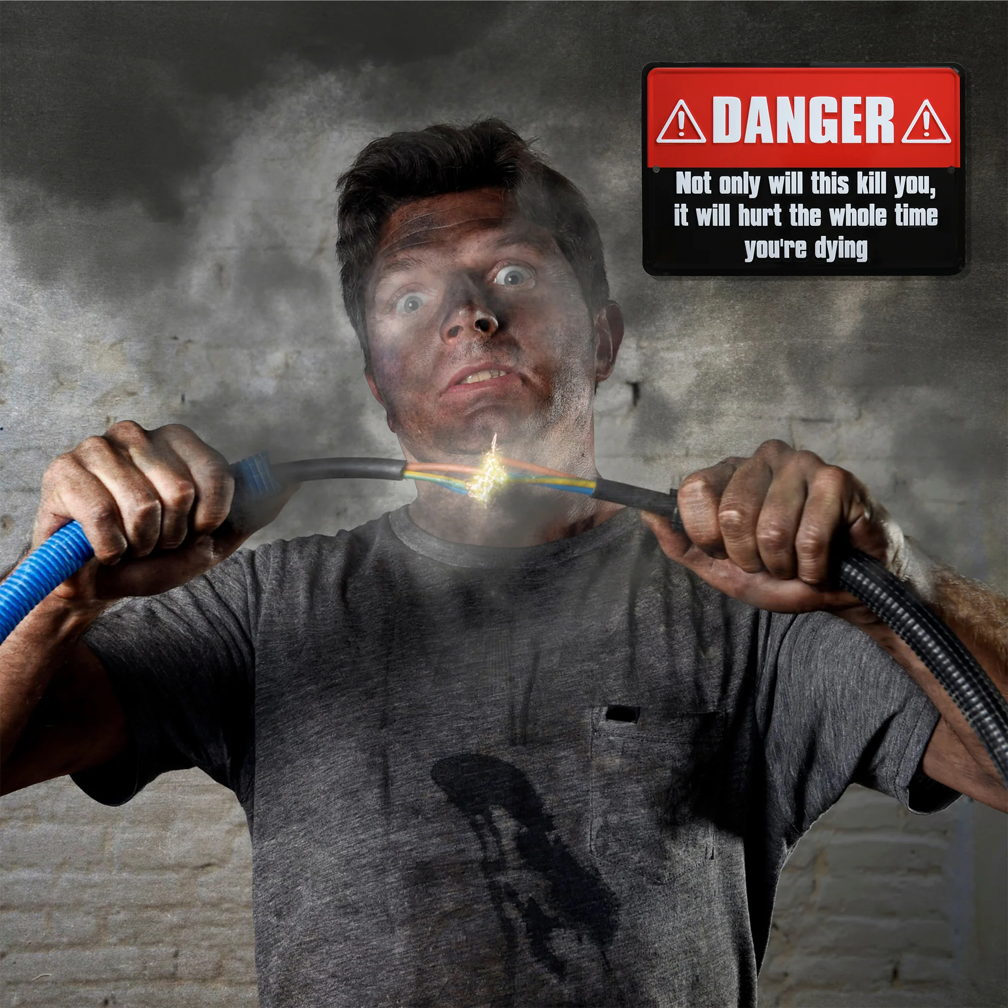 Funny Danger Sign Not Only Will This Kill You Poster Garage Man Cave Patio Decor - Image 7