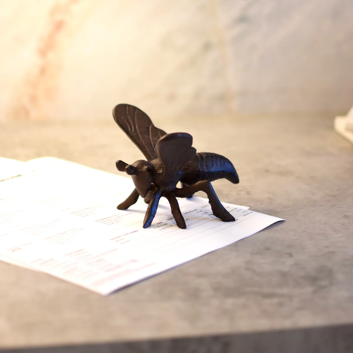 Decorative Bee Cute Mini Metal Paperweight Home Office Paper Weights Desk Decor - Image 4