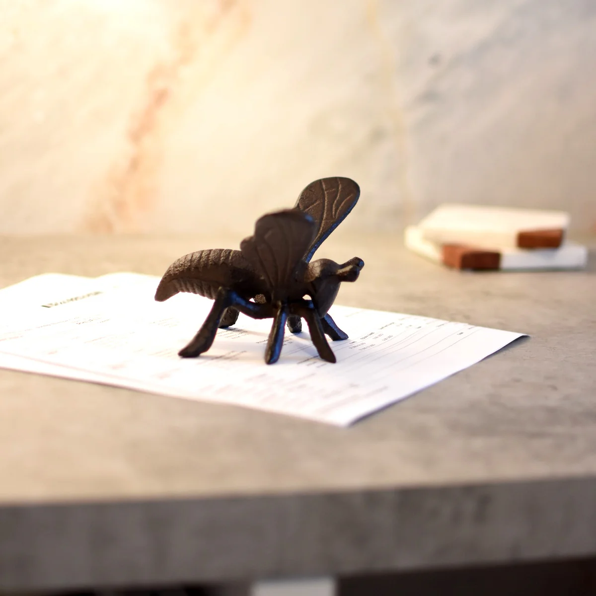 Decorative Bee Cute Mini Metal Paperweight Home Office Paper Weights Desk Decor - Image 5