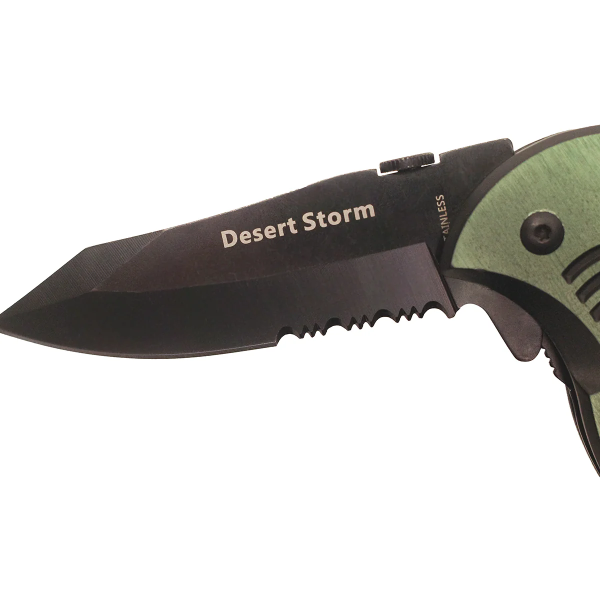Desert Storm Veterans Ribbon Bar Military Army Mens Hunting Folding Pocket Knife - Image 3