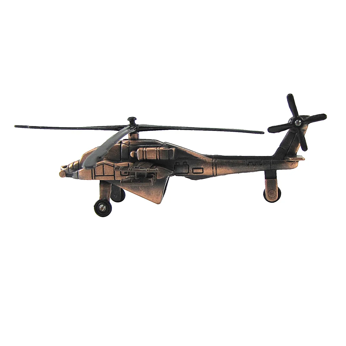 Diecast Army Apache 64 Helicopter Model Die Cast Pencil Sharpener Military Gift