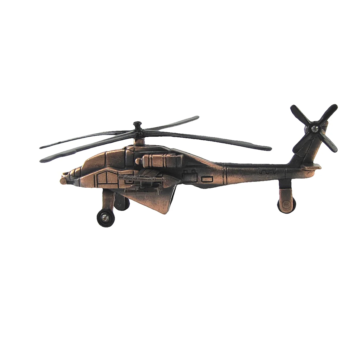 Diecast Army Apache 64 Helicopter Model Die Cast Pencil Sharpener Military Gift - Image 2
