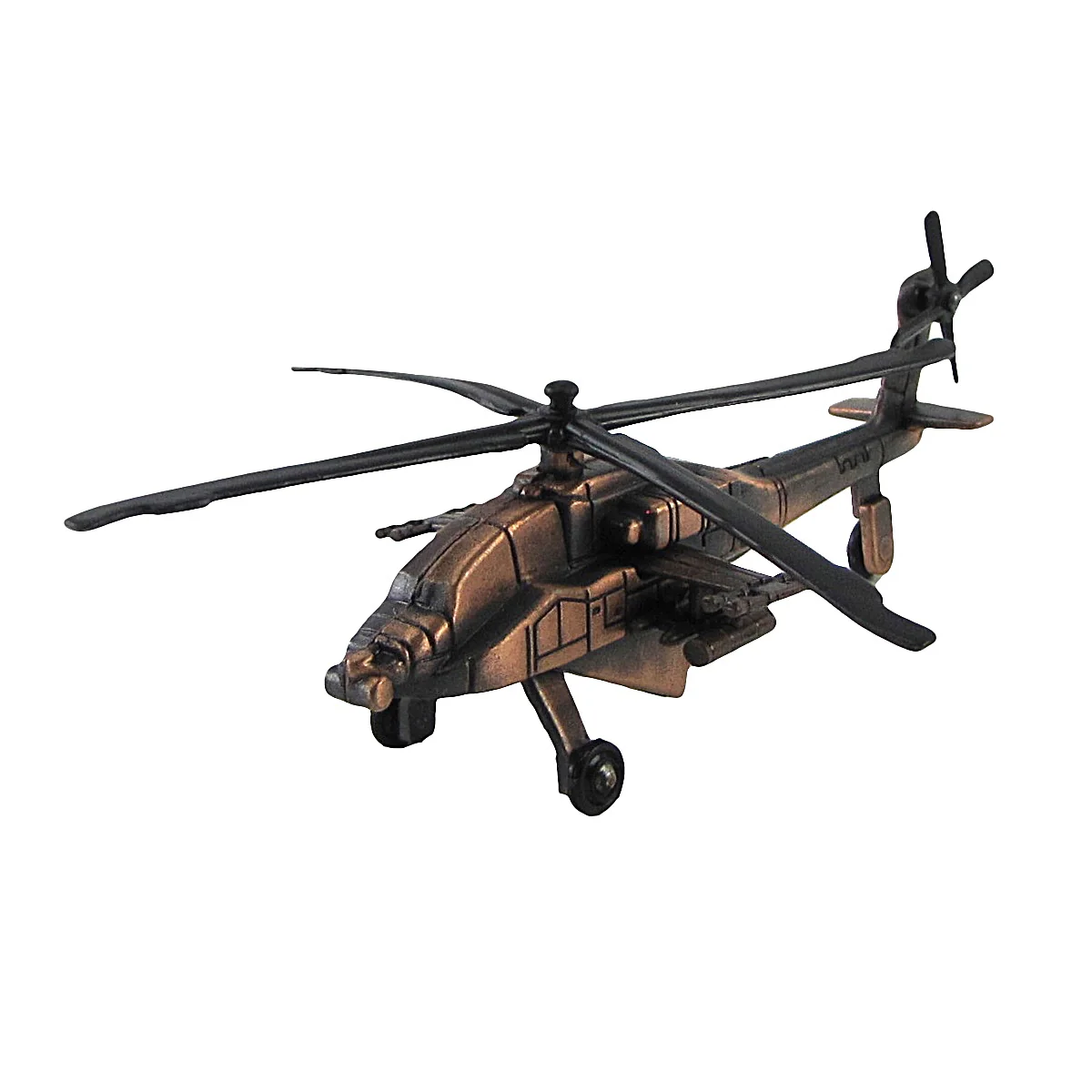 Diecast Army Apache 64 Helicopter Model Die Cast Pencil Sharpener Military Gift - Image 3