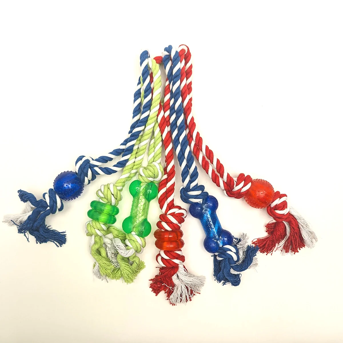 Dog Rope Chew Toy Aggressive Dogs Chewers Puppy Toys Pet Tug War Teething Play - Image 2