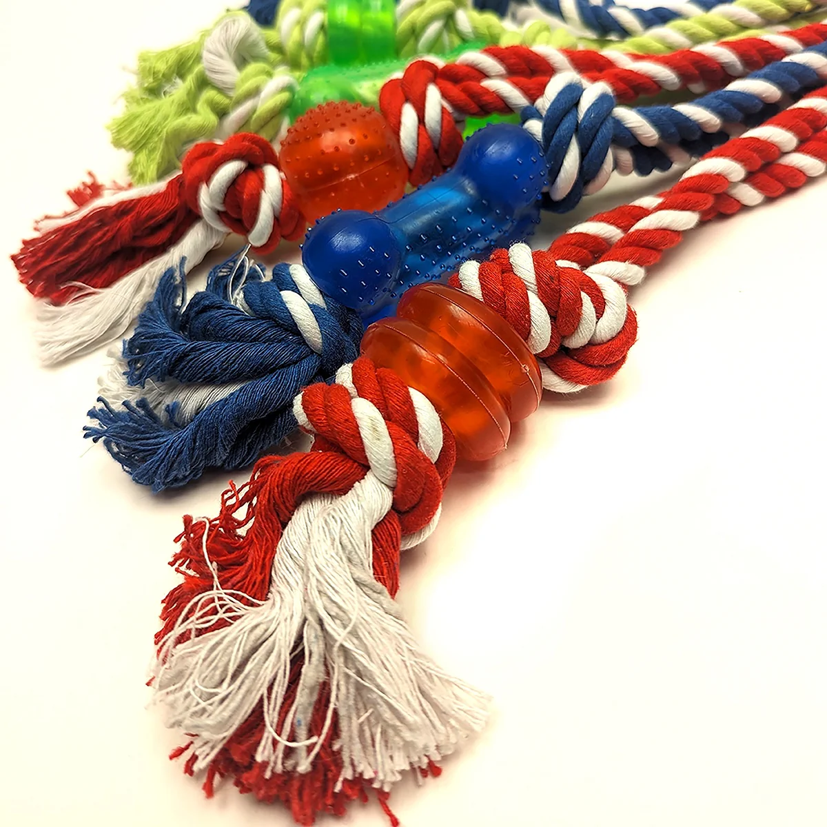 Dog Rope Chew Toy Aggressive Dogs Chewers Puppy Toys Pet Tug War Teething Play - Image 4