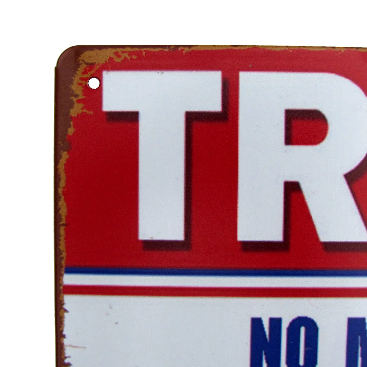 Donald Trump 2020 No More Bullshit Tin Metal Sign MAGA Bar Pub Garage Wall Decor - Image 2