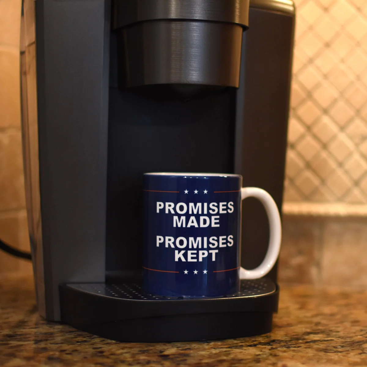 Donald Trump Promises Made Kept Reusable Coffee Mug Tea Cup 2024 Republican Gift - Image 3