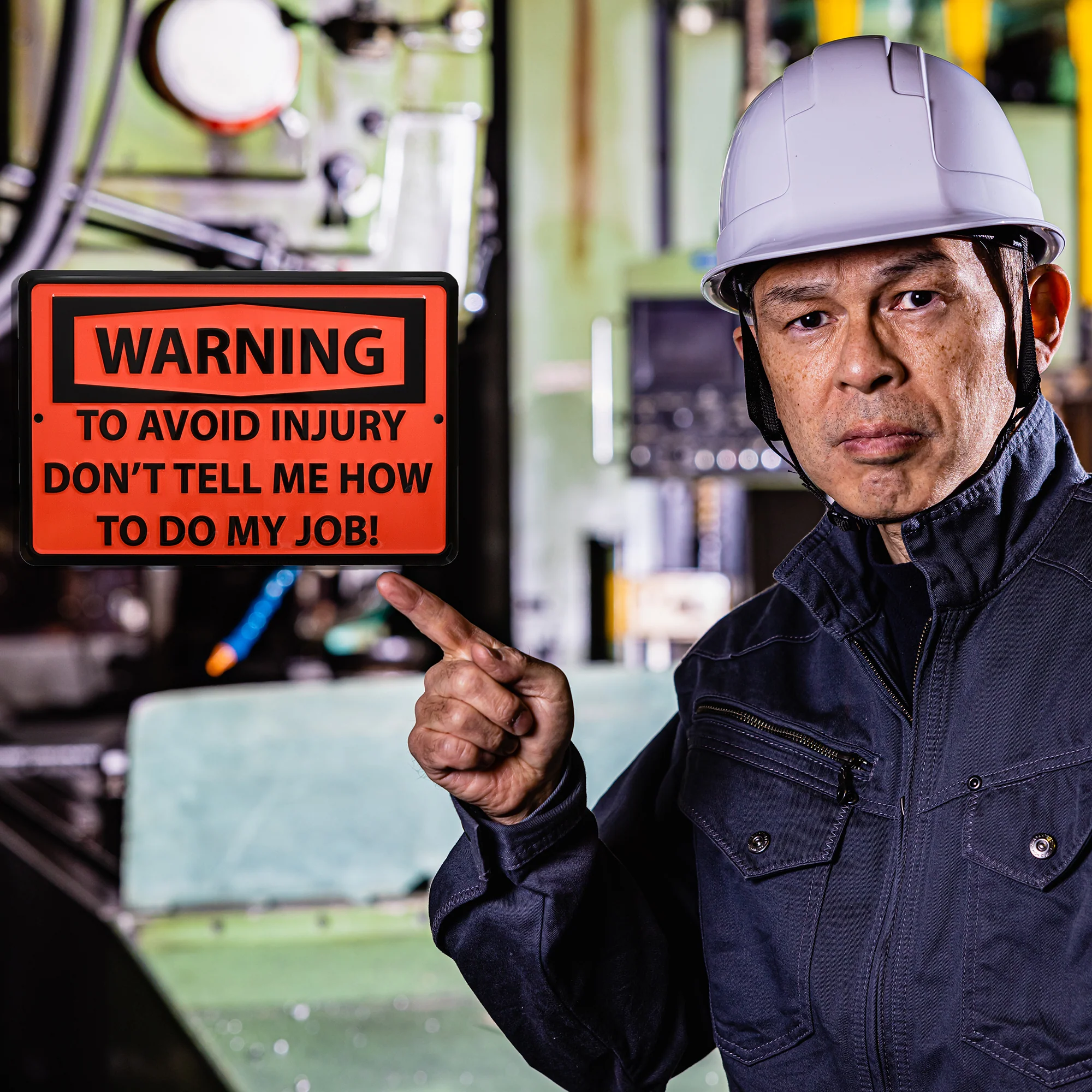 Metal Warning Don't Tell Me How To Do My Job Funny Wall Art Sign Cool Room Decor - Image 2