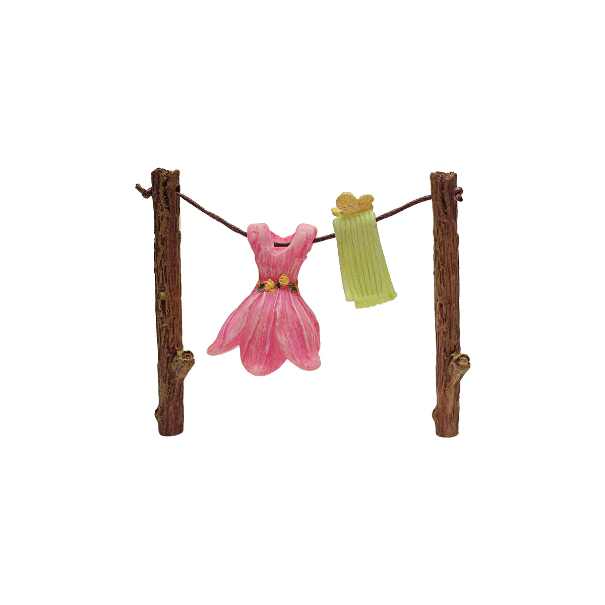 Drying Clothes Line Outdoor Fairy Garden Ornament Miniature Dollhouse Accessory
