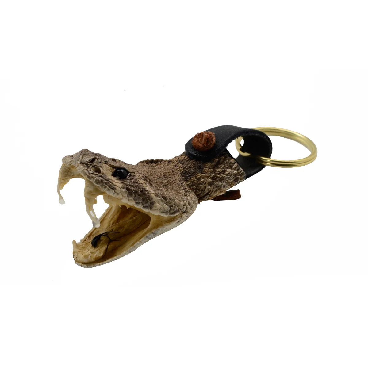 Eastern Diamondback Rattlesnake Head Keychain - Image 2