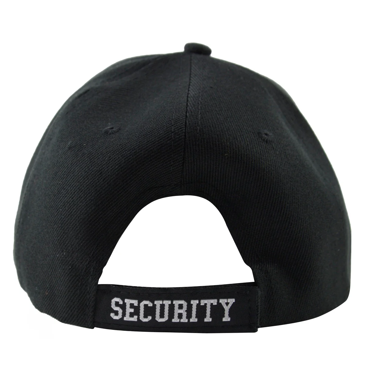 Embroidered 3D Security Guard Hat Adjustable Black Vented Officer Baseball Cap - Image 3
