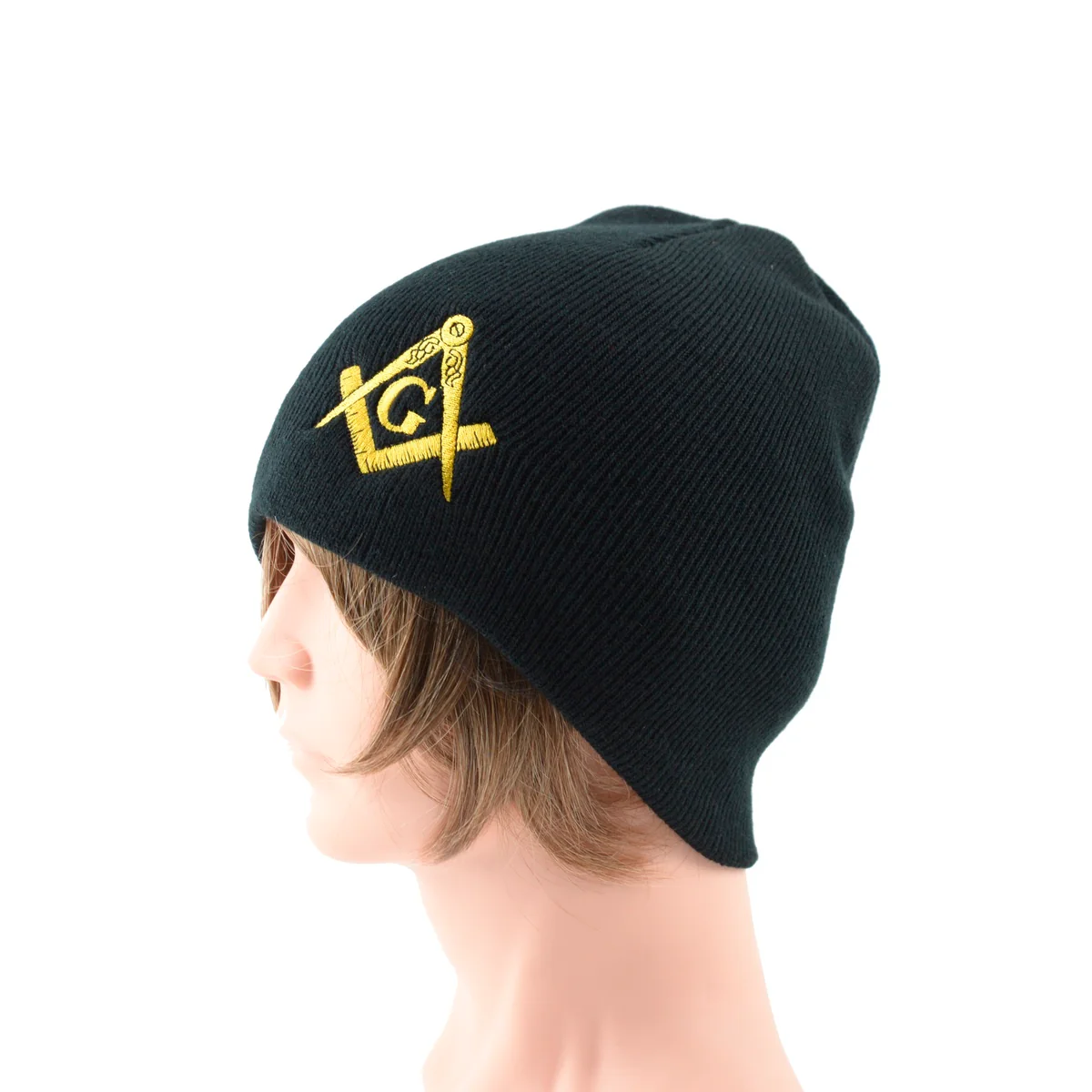 Embroidery Freemason Winter Beanie Warm Knit Free Mason Hat Ski Cap Masonic Gift - Image 3