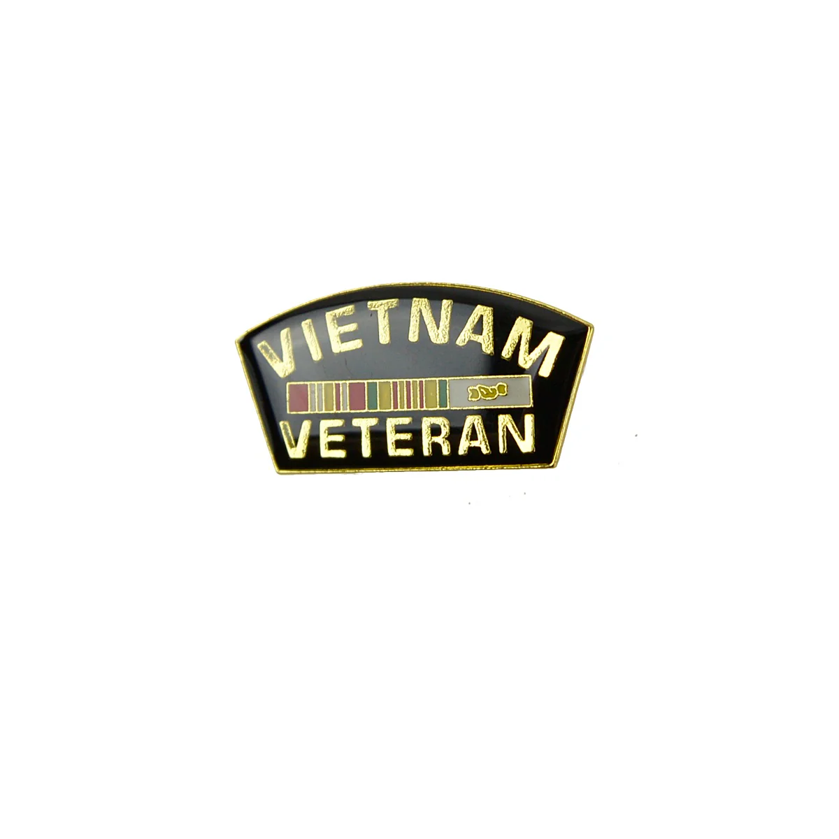 Enamel Vietnam War Veteran Ribbon Jacket Lapel Pin US Military Hat Tack Vet Gift