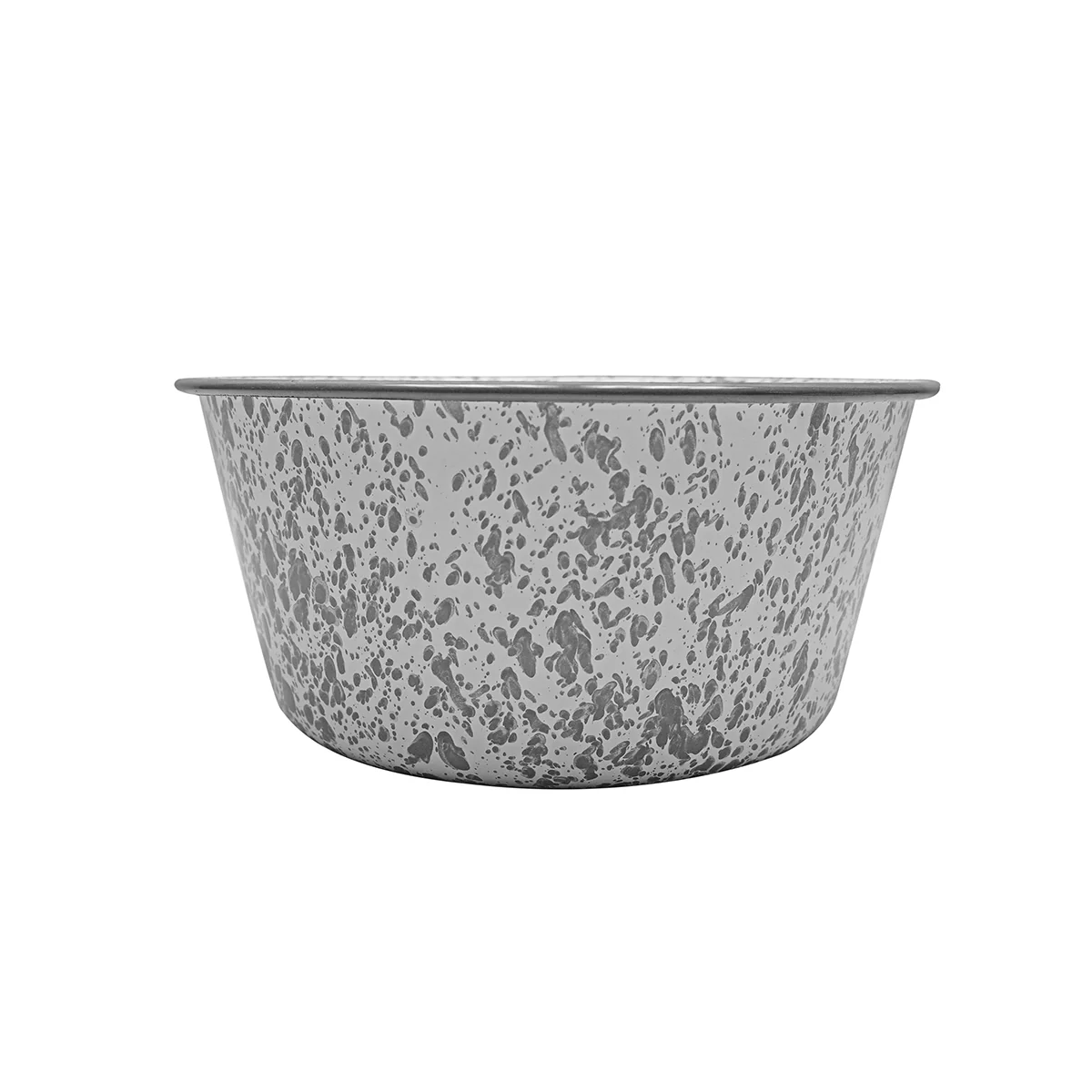 Enamelware Grey Marble Metal Mix Bowl Portable Kitchen Sink Farmhouse Accessory