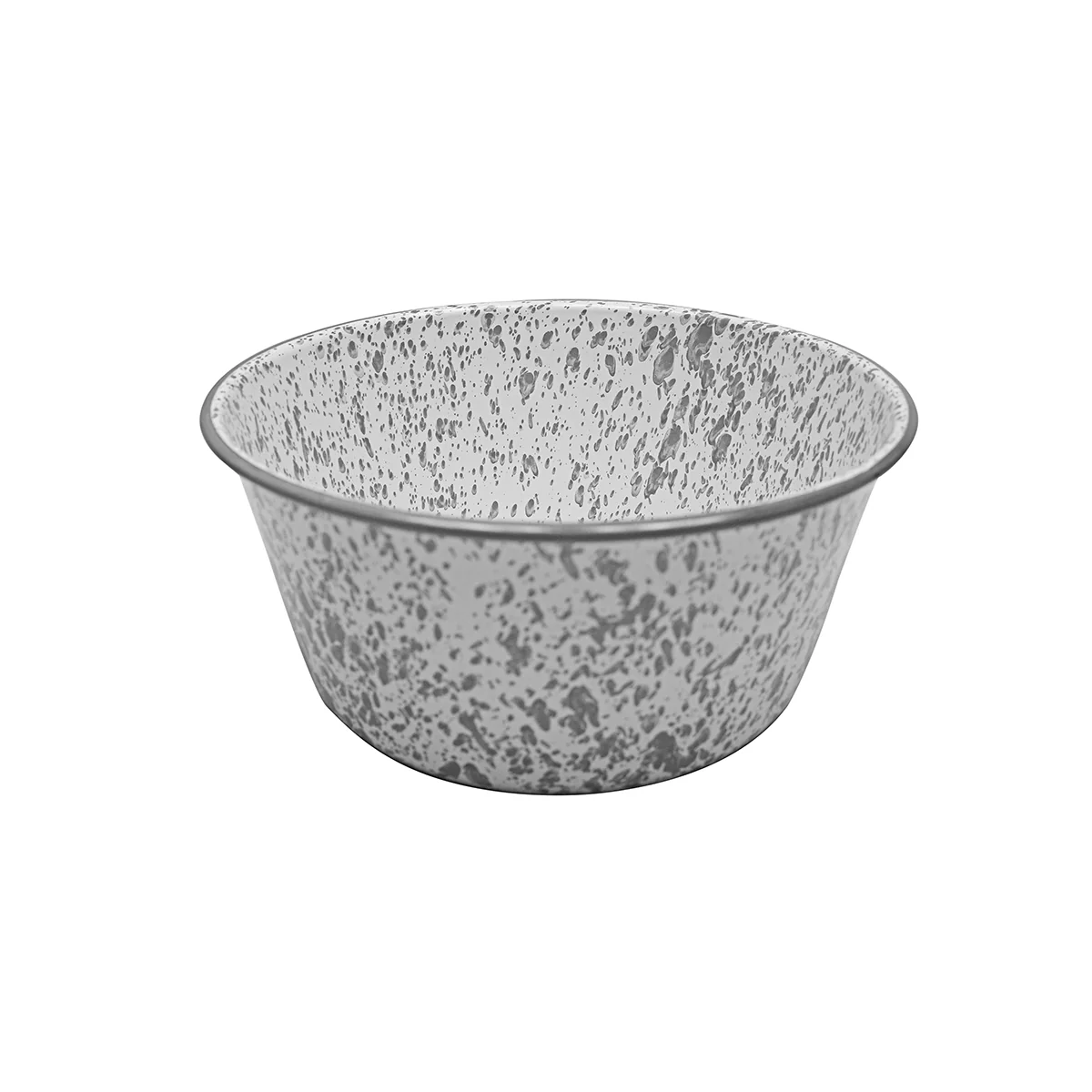 Enamelware Grey Marble Metal Mix Bowl Portable Kitchen Sink Farmhouse Accessory - Image 2