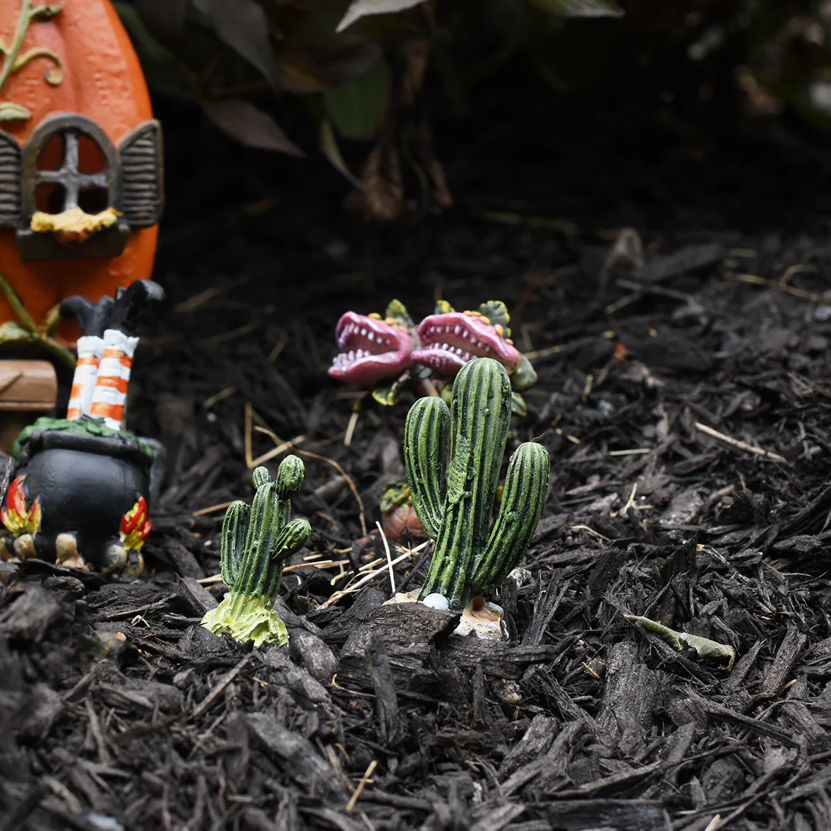 Fairy Garden Cactus Desert Landscape Figurine Outdoor Dollhouse Decor Accessory - Image 3