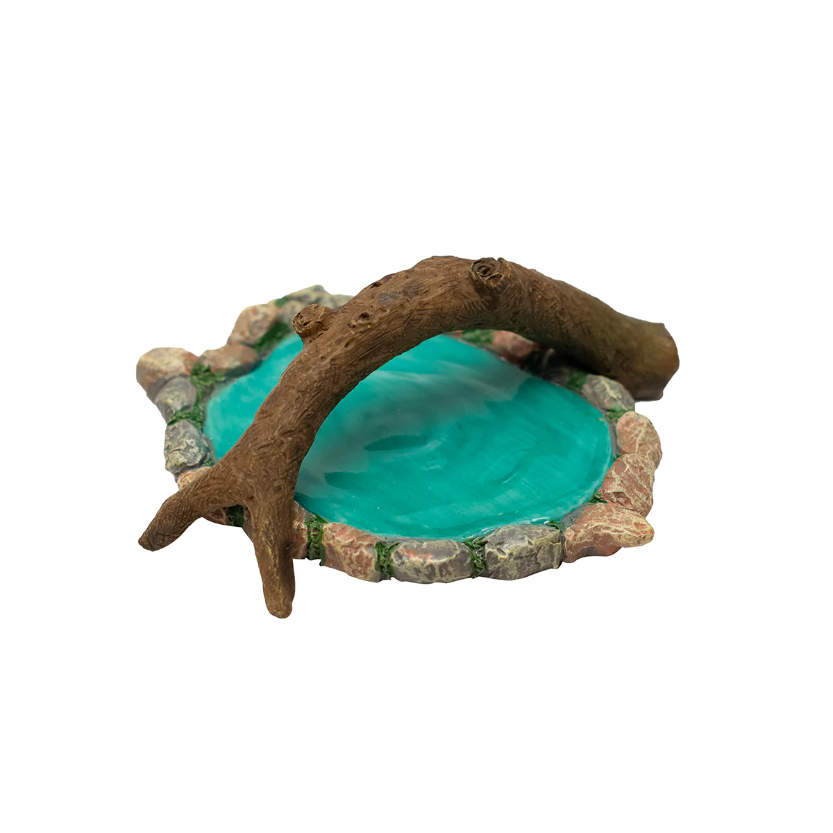 Fairy Garden Log Branch Bridge Pond Miniature Outdoor Dollhouse Landscape Decor