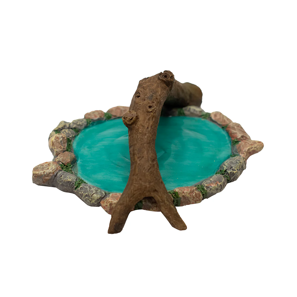 Fairy Garden Log Branch Bridge Pond Miniature Outdoor Dollhouse Landscape Decor - Image 3