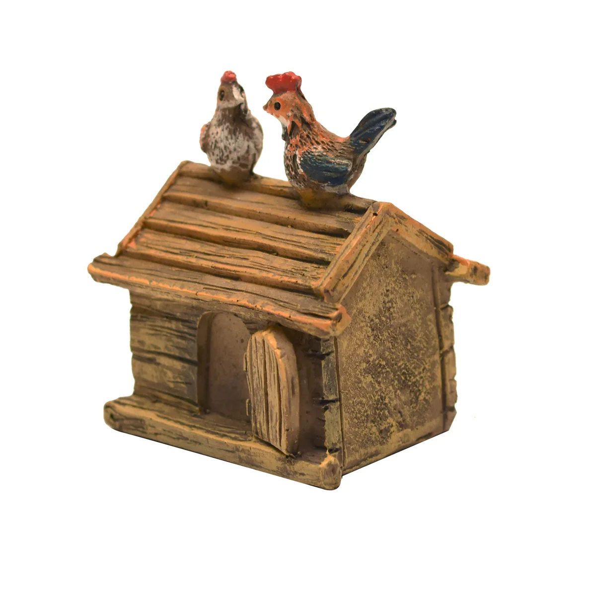 Fairy Garden Miniature Chicken Coop House Outdoor Pen Dollhouse Landscape Decor - Image 2