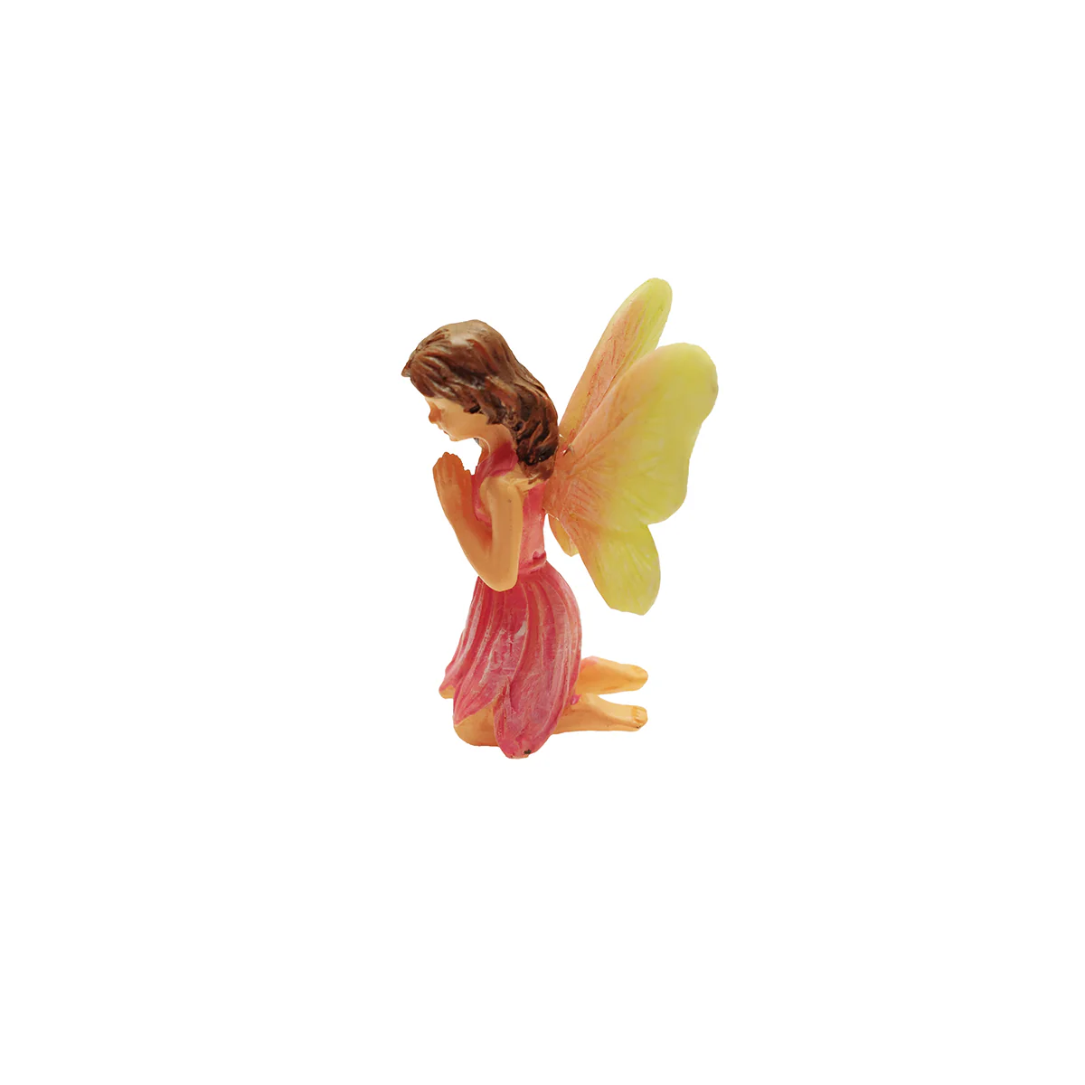 Fairy Girl Praying Figurine Garden Accessory Miniature Dollhouse Outdoor Decor - Image 2