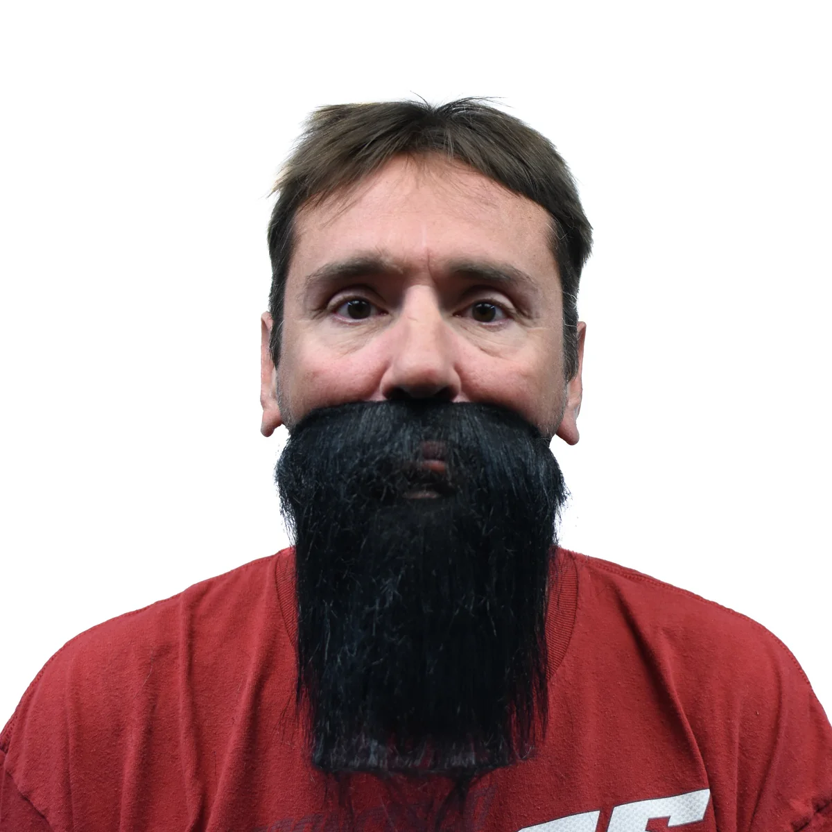 Fake Black Beard Mustache Facial Hair Halloween Costume Accessory Disguise Prop - Image 3