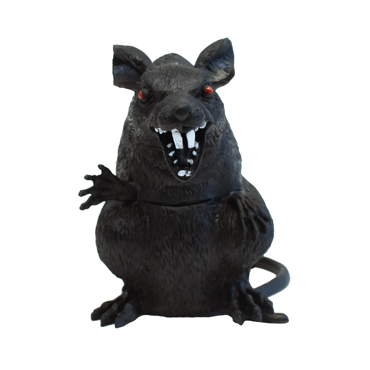 Fake Black Rat Figurine Scary Halloween Party Prop Prank Toy Haunted House Decor