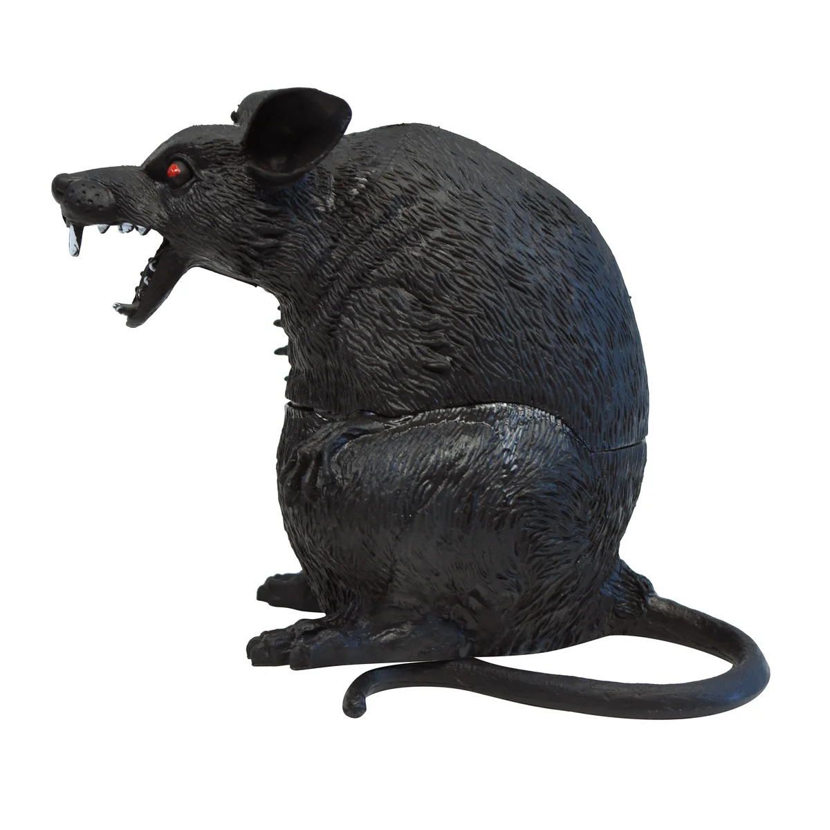 Fake Black Rat Figurine Scary Halloween Party Prop Prank Toy Haunted House Decor - Image 2