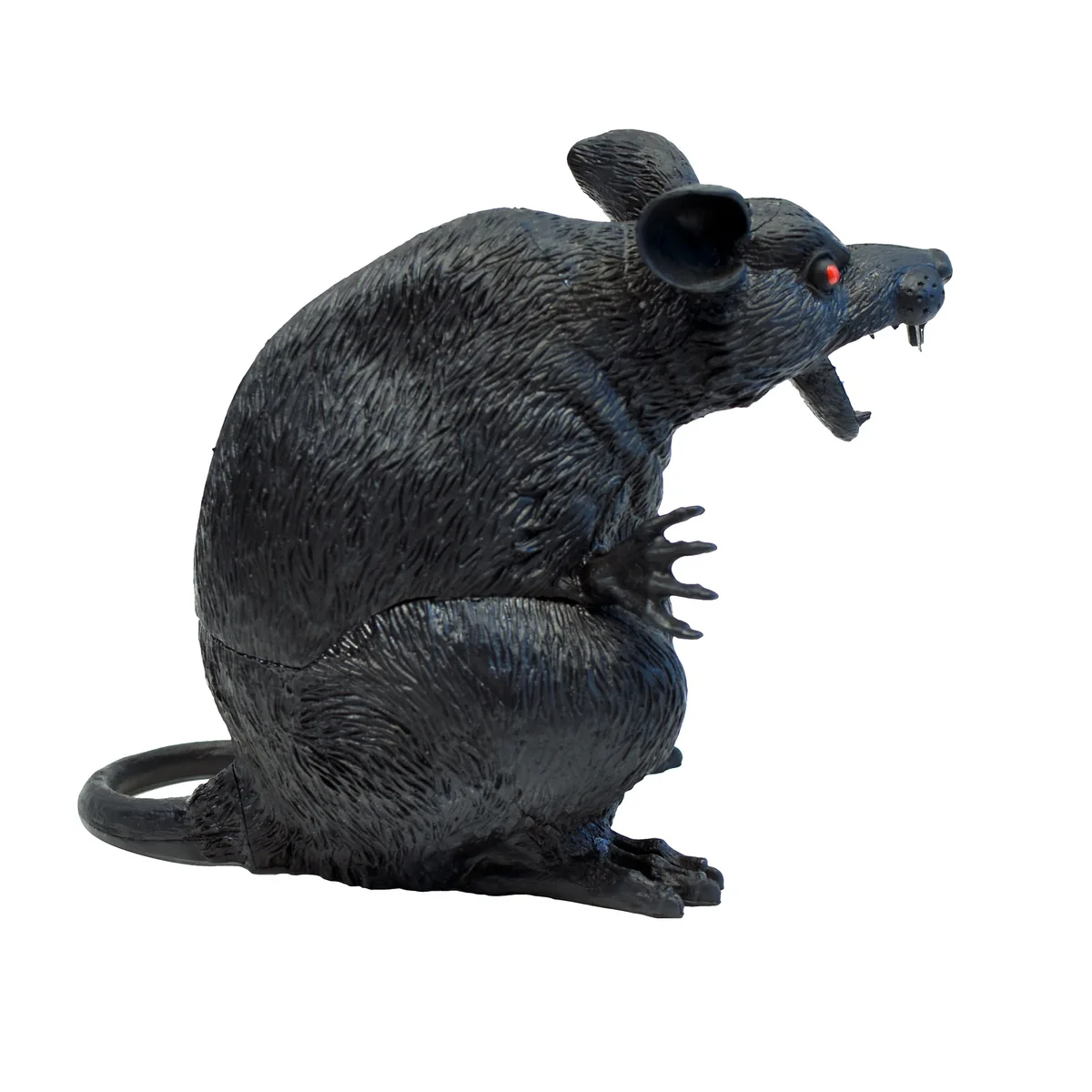 Fake Black Rat Figurine Scary Halloween Party Prop Prank Toy Haunted House Decor - Image 3