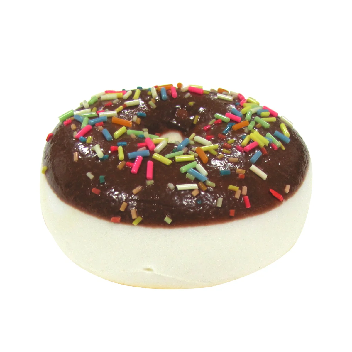 Fake Chocolate Donut Squish Stress Ball Toy Squeeze Foam Doughnut Prank Gag Gift - Image 4