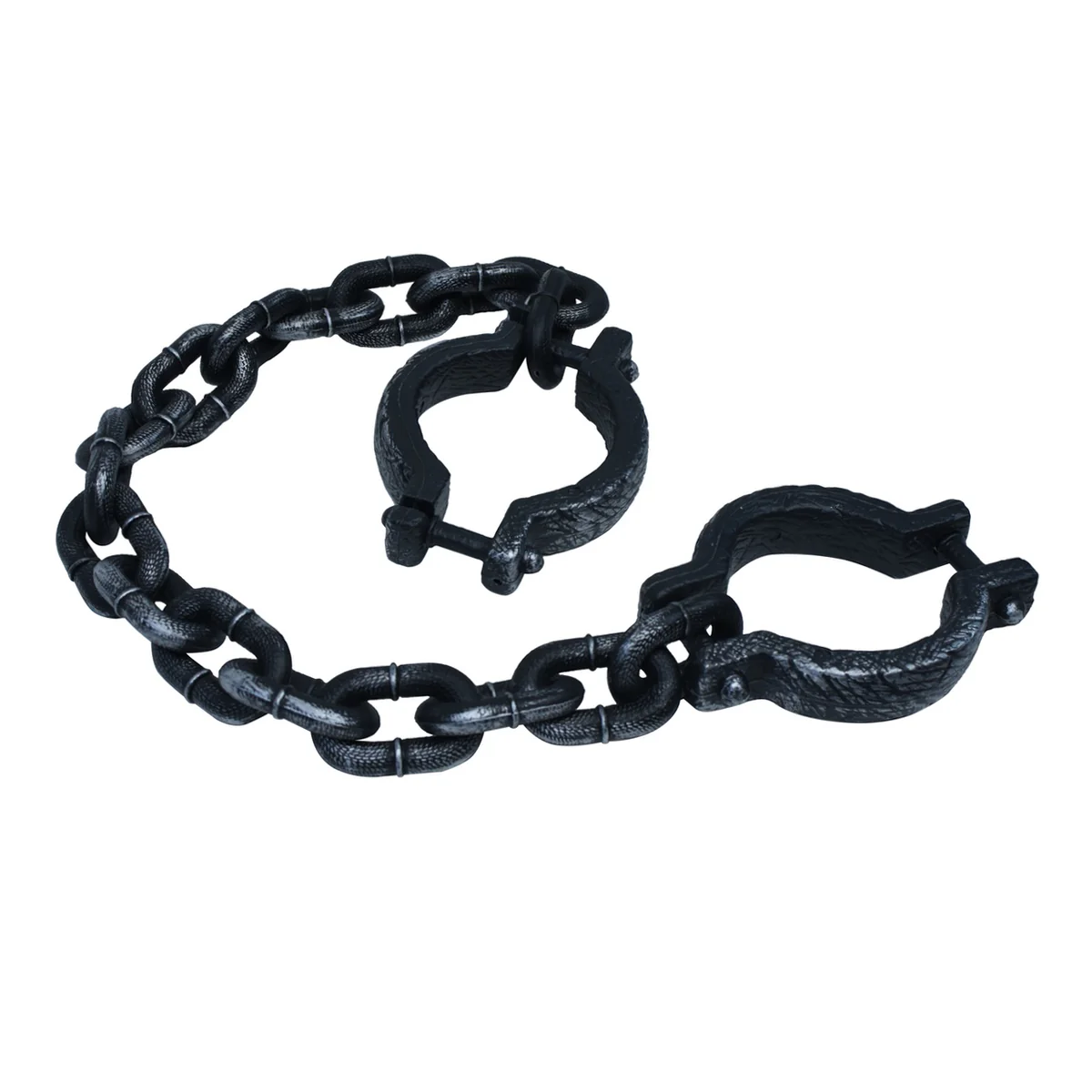 Fake Leg Shackles Prison Ankle Restraint Chains Halloween Costume Accessory Prop - Image 3