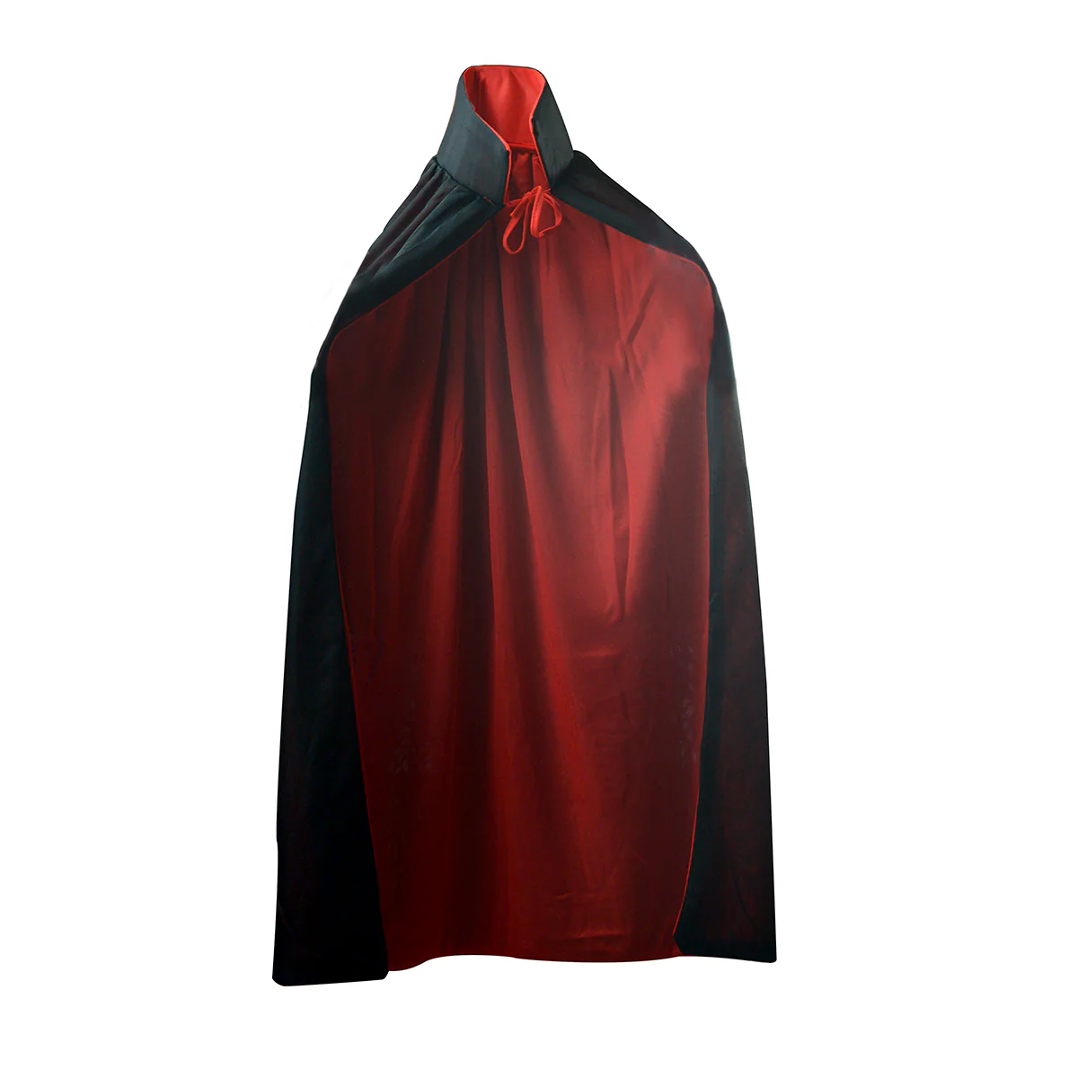 Fancy Red Black Pirate Cloak Reversible Cape Halloween Robe Witch Costume Prop