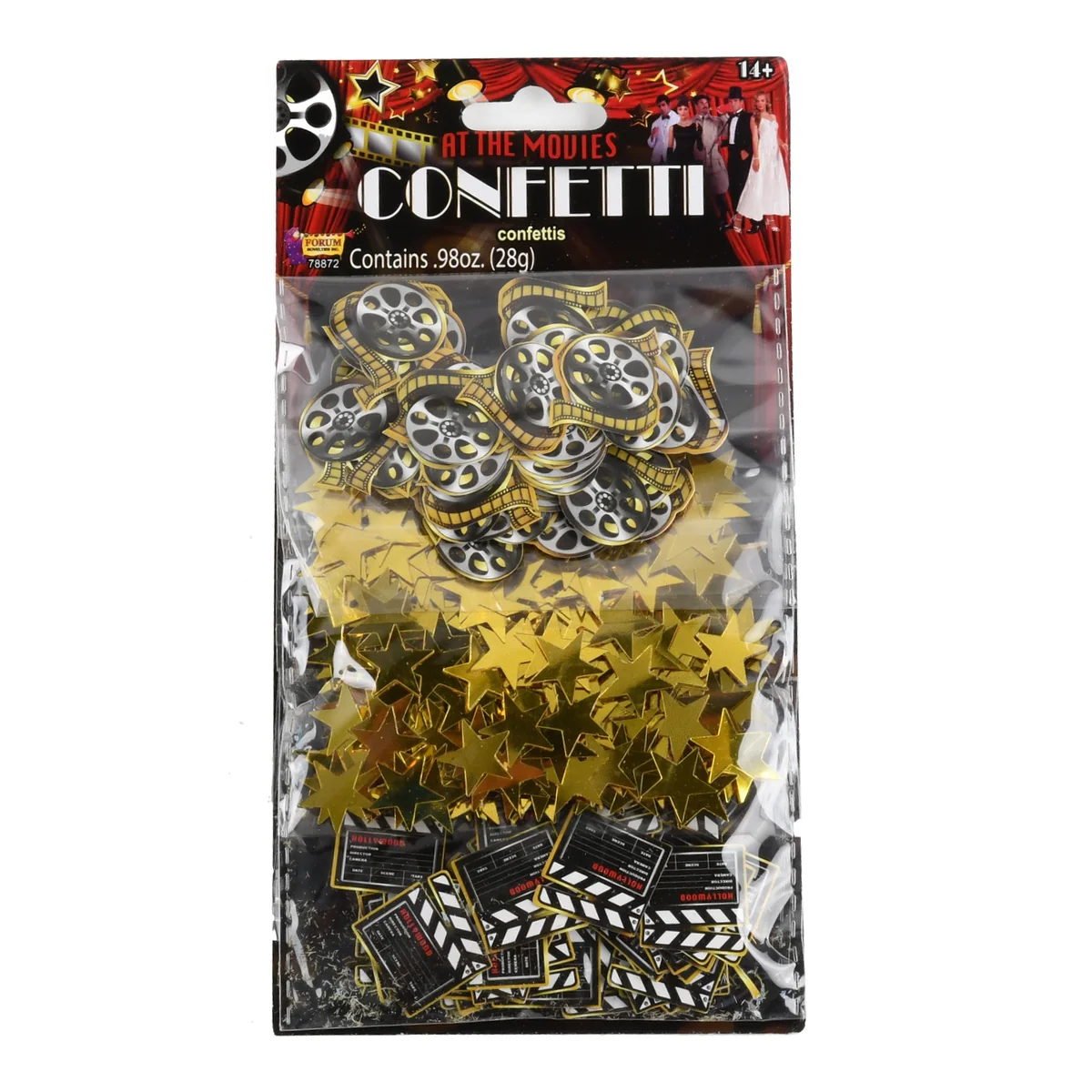 Film Reel Clapboard Birthday Table Confetti Hollywood Party Decor Star Supply - Image 3