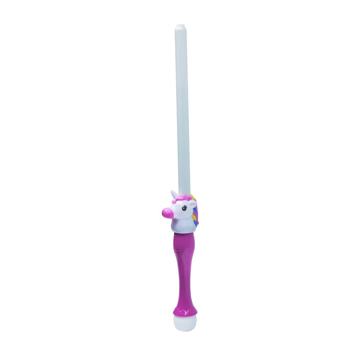 Flashing LED Light Rainbow Unicorn Bubbles Sword Toy Kid Saber Costume Accessory