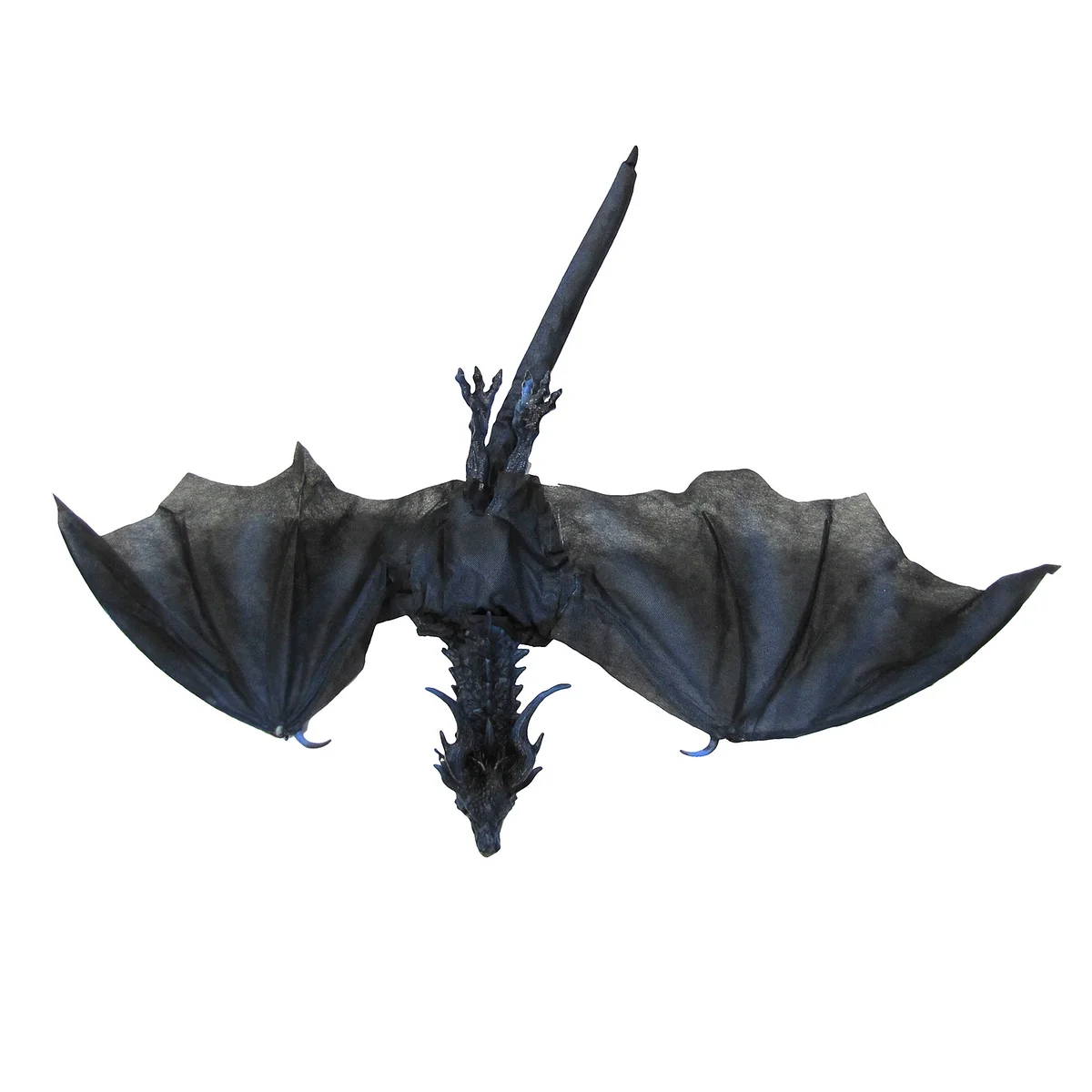 Flying Blue Wing Red Eye Dragon Animated Haunted House Prop Hang Halloween Decor - Image 3