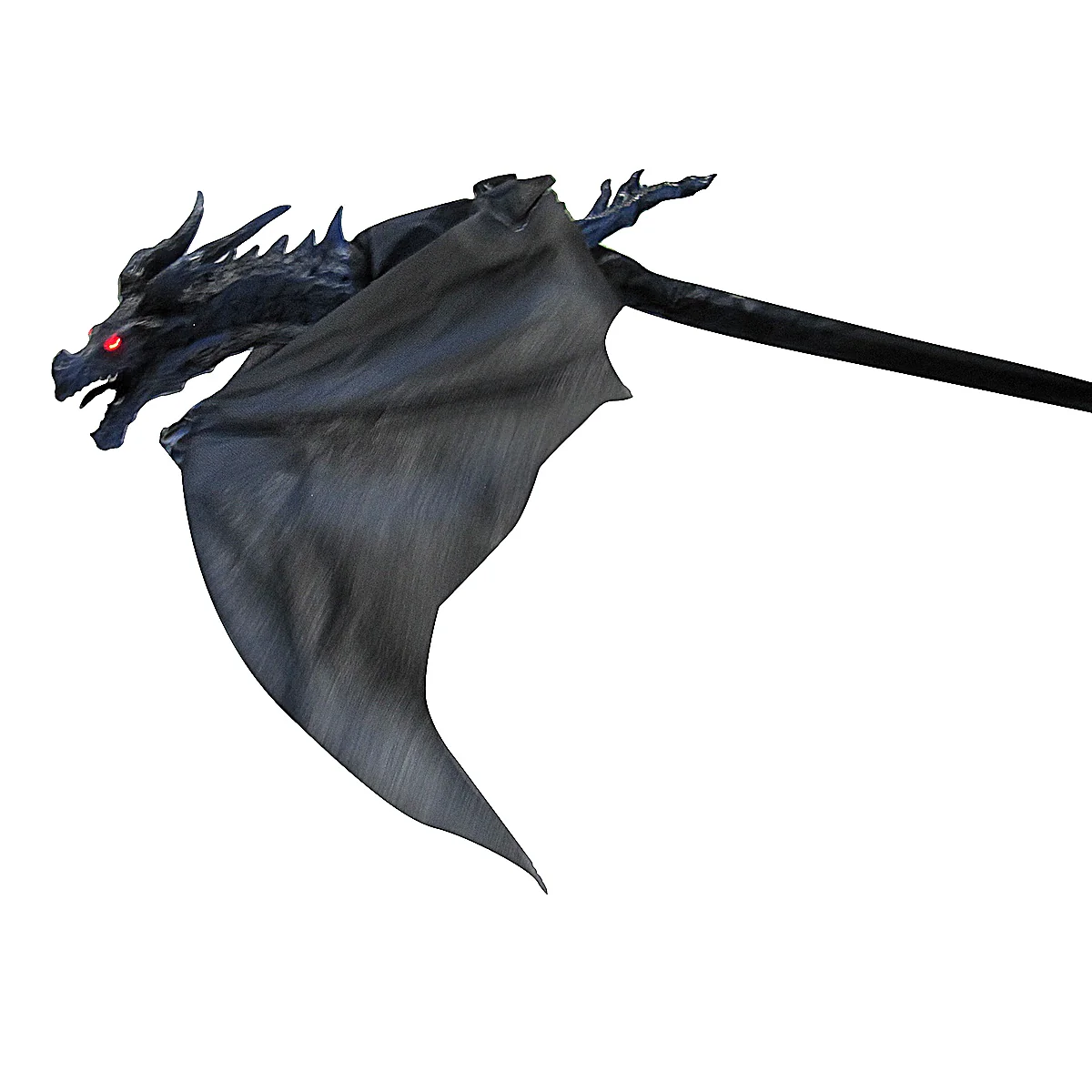 Flying Blue Wing Red Eye Dragon Animated Haunted House Prop Hang Halloween Decor - Image 5