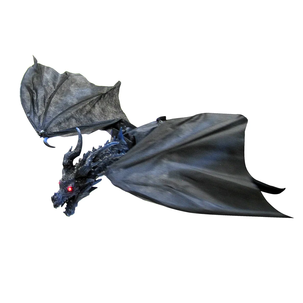 Flying Blue Wing Red Eye Dragon Animated Haunted House Prop Hang Halloween Decor - Image 6