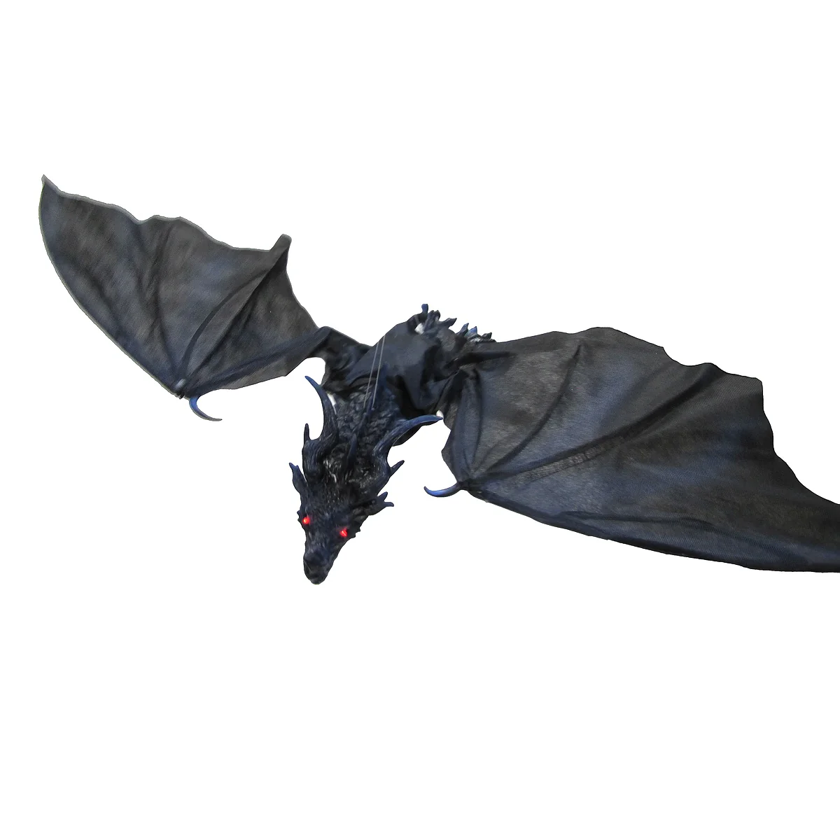 Flying Blue Wing Red Eye Dragon Animated Haunted House Prop Hang Halloween Decor - Image 7