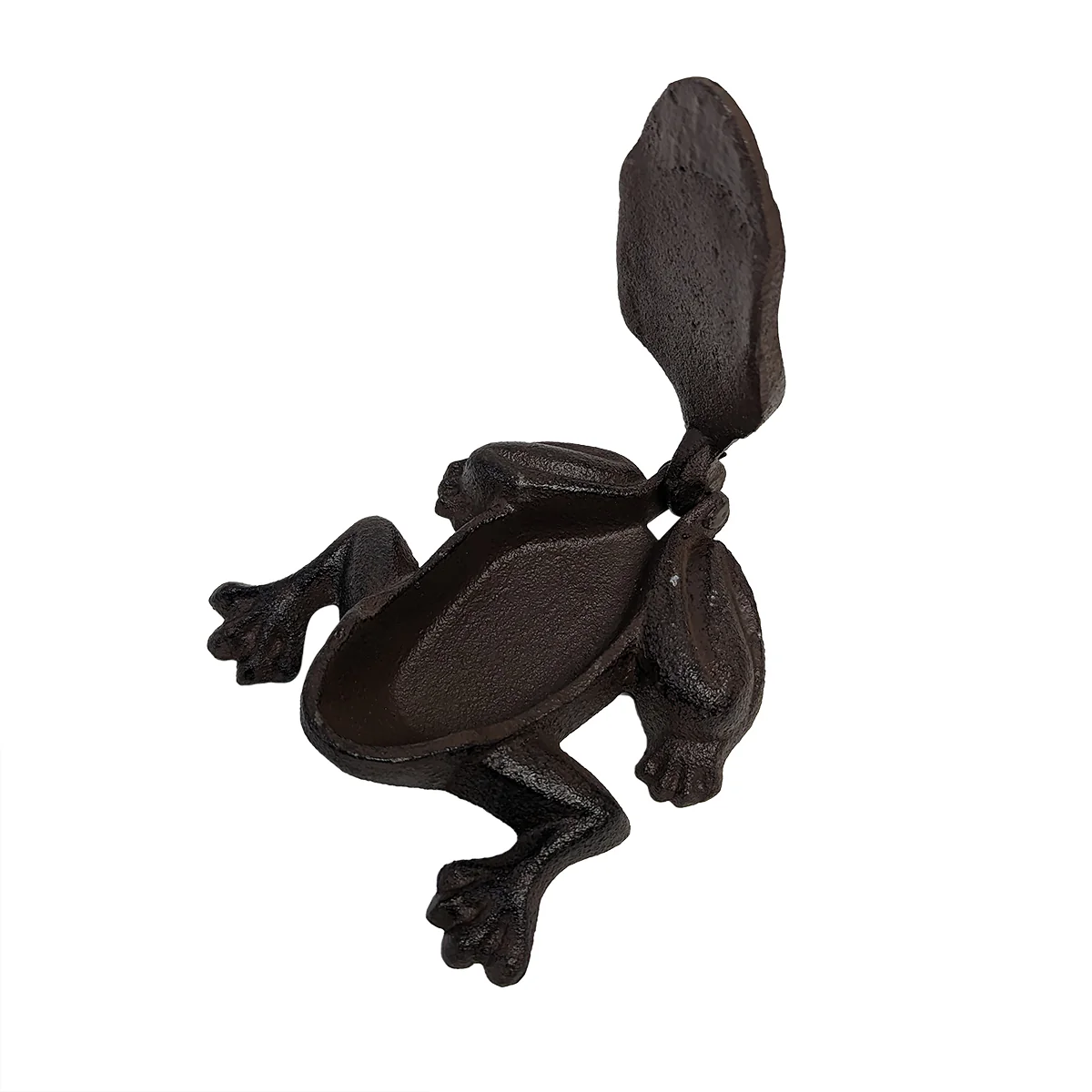 Frog Cast Iron Hide A Spare House Key Door Lock Small Box Outdoor Garden Decor - Image 3