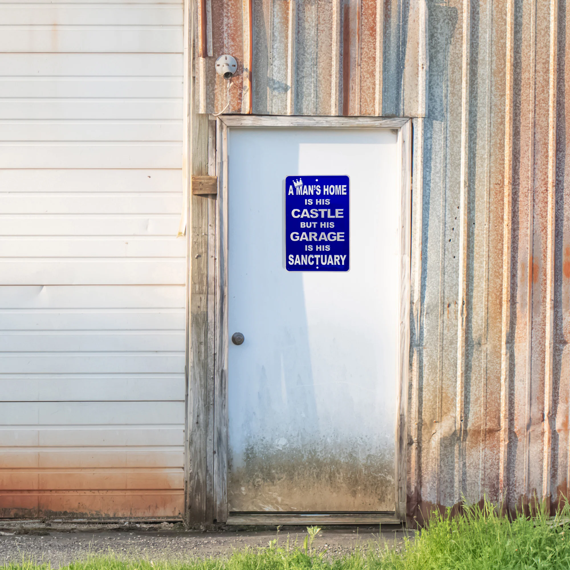 Funny A Mans Garage Is His Sanctuary Metal Sign Car Wall Art Man Cave Room Decor - Image 8