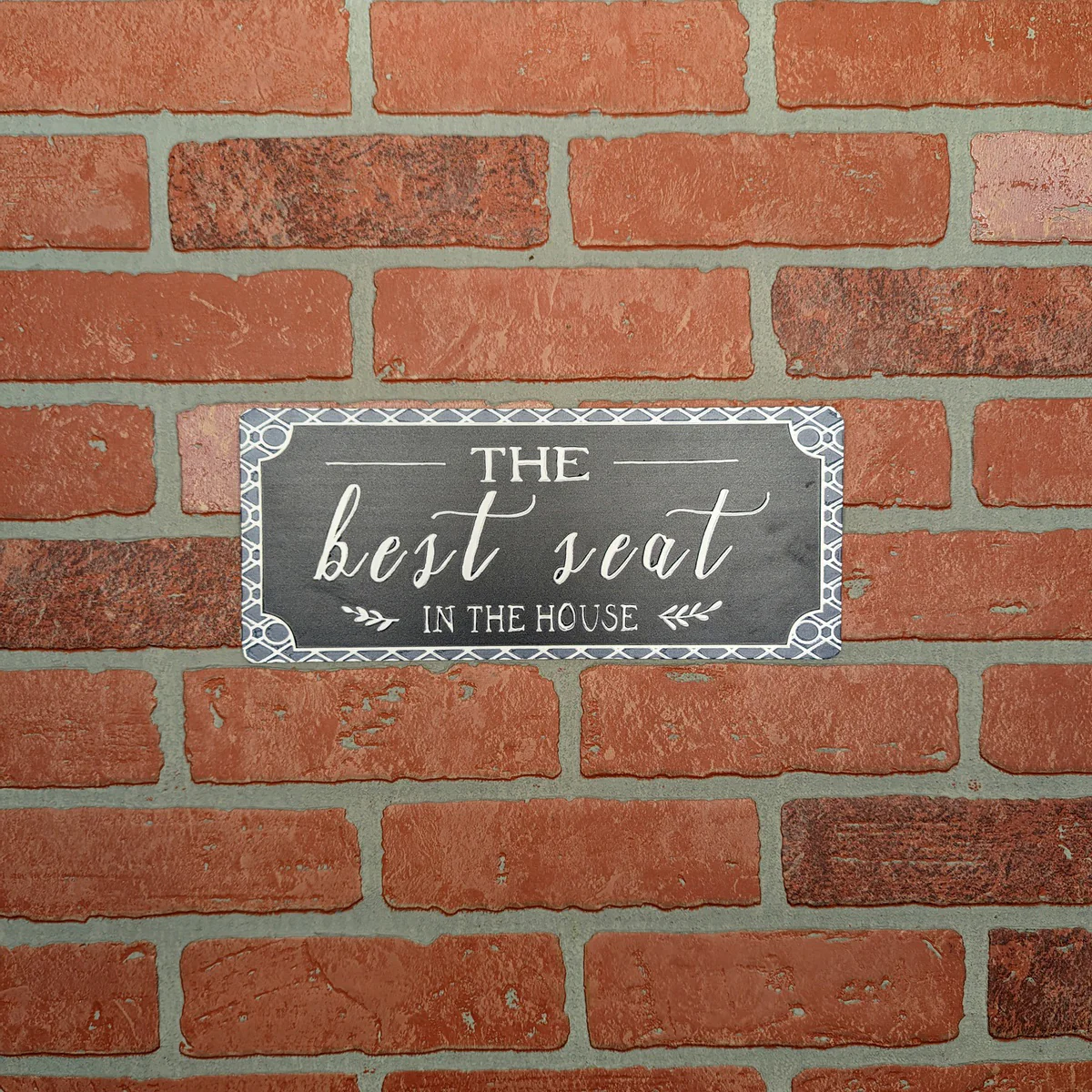 Funny Best Seat In House Rustic Metal Sign Man Cave Home Bar Bathroom Wall Decor - Image 4