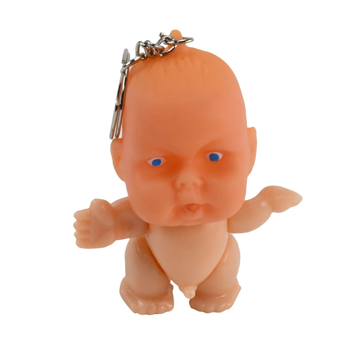 Funny Boy Peeing Keyring Fob Big Baby Keychain Ring Novelty Key Chain Car Keyfob
