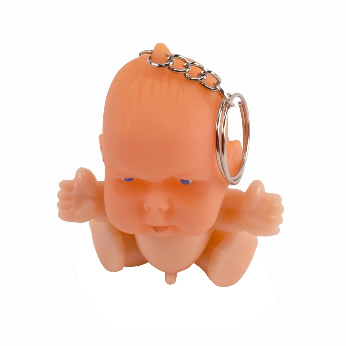 Funny Boy Peeing Keyring Fob Big Baby Keychain Ring Novelty Key Chain Car Keyfob - Image 2
