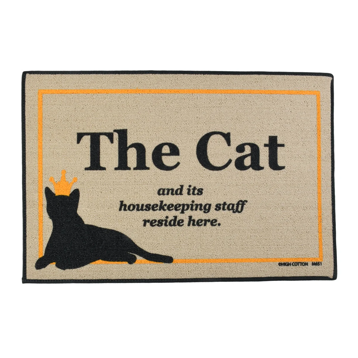 Funny Cat Housekeeping Tan Welcome Doormat Outdoor Floor Rug Entrance Door Mat