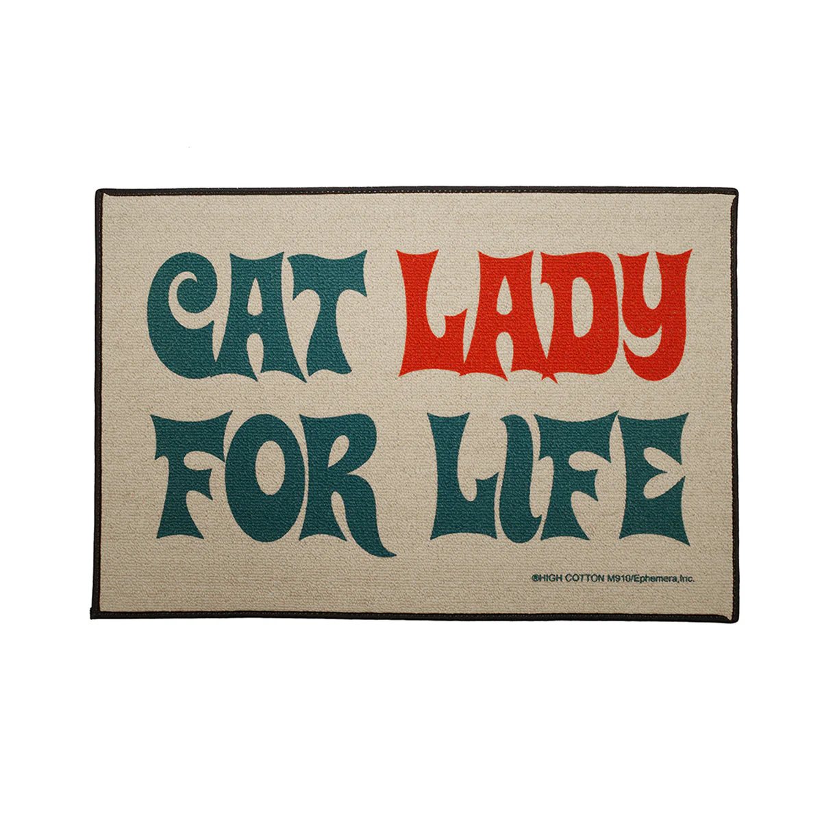 Funny Cat Lady For Life Outdoor Welcome Doormat Novelty Floor Rug Front Door Mat