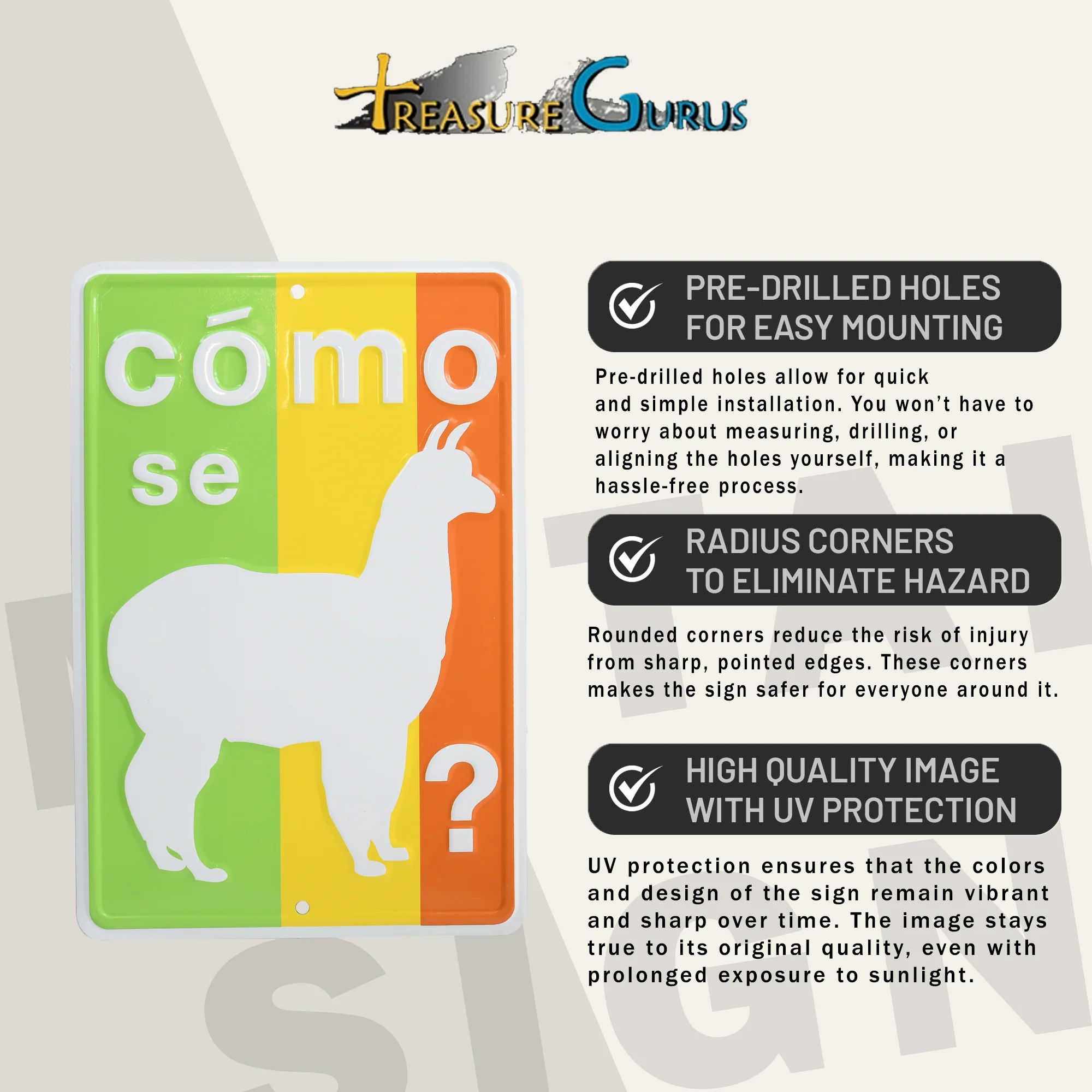 Metal Wall Art Como Se Llama Posters Man Cave Home Office Decor Classroom Signs - Image 3
