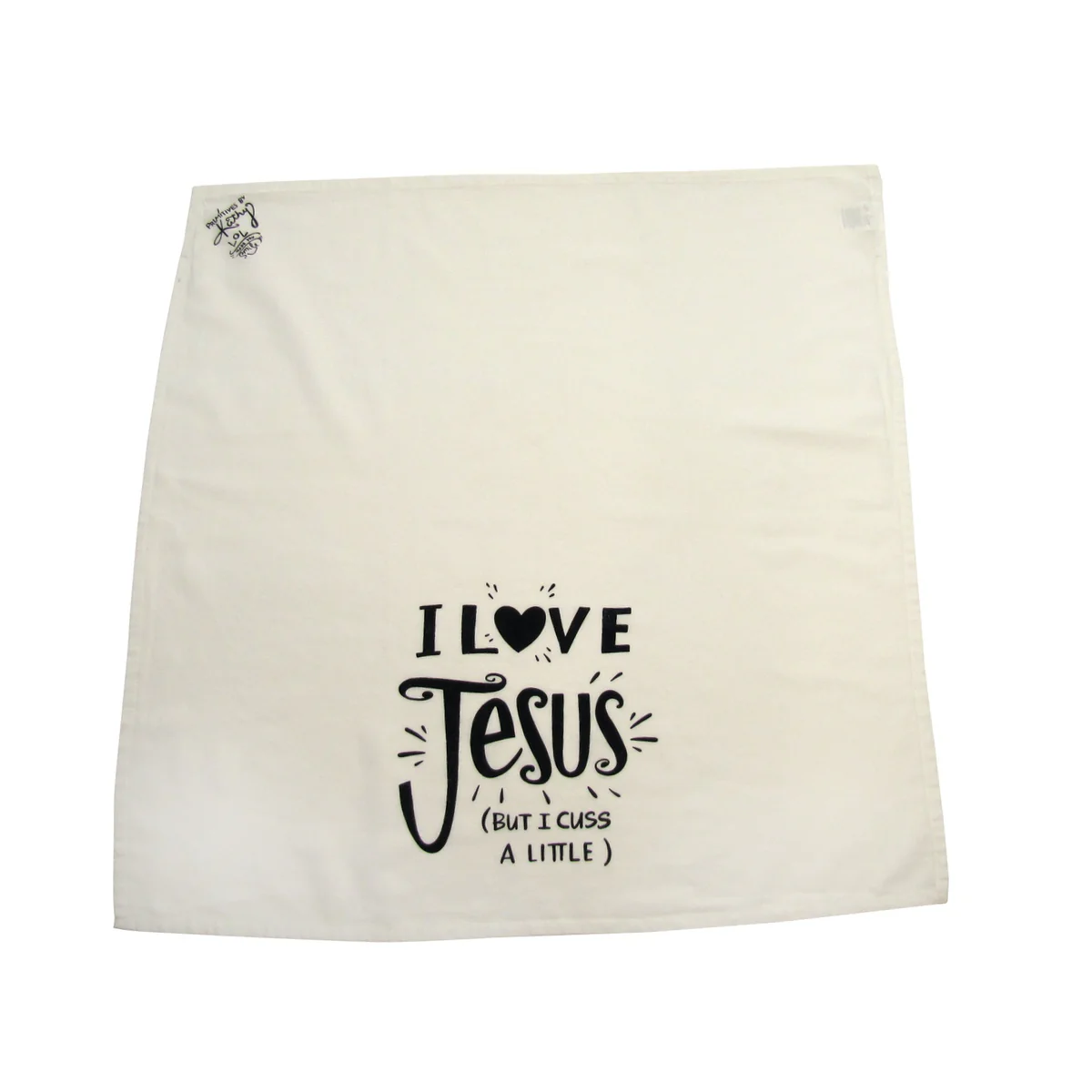 Funny Decorative Cloth I Love Jesus But Cuss Dish Dry Hand Towel Kitchen Decor - Image 2