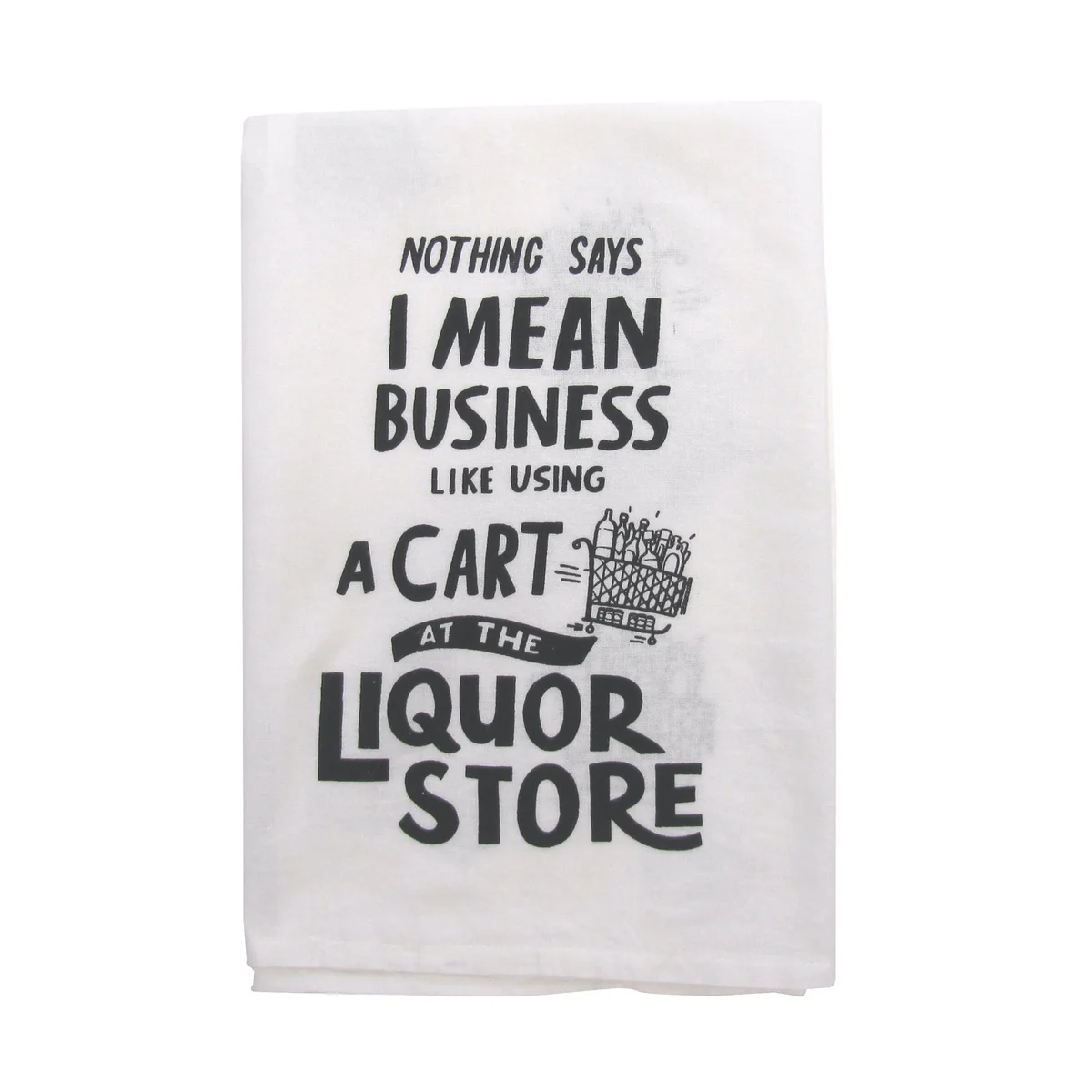 Funny Decorative Cloth Liquor Store Cart Shop Dish Dry Hand Towel Kitchen Decor