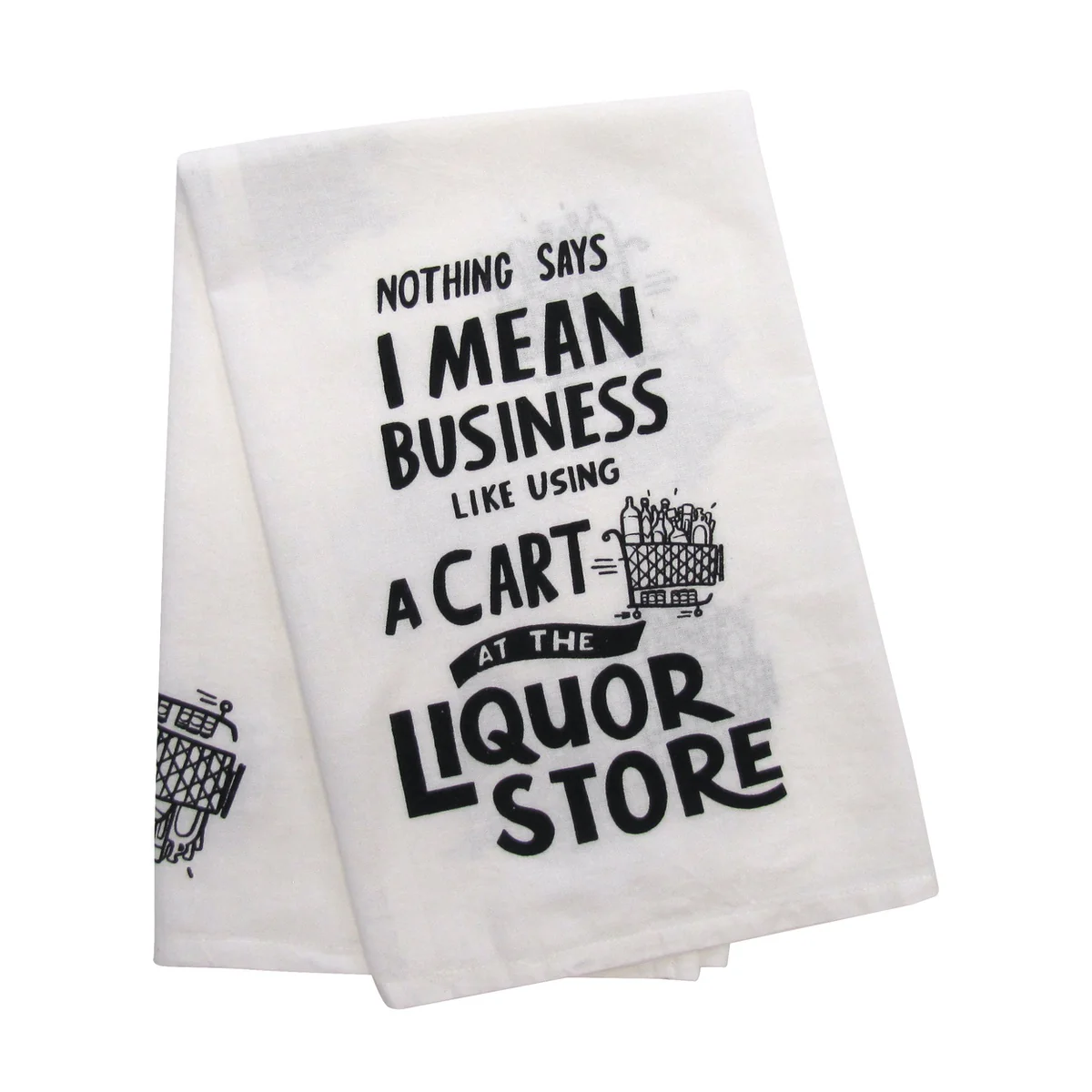 Funny Decorative Cloth Liquor Store Cart Shop Dish Dry Hand Towel Kitchen Decor - Image 2